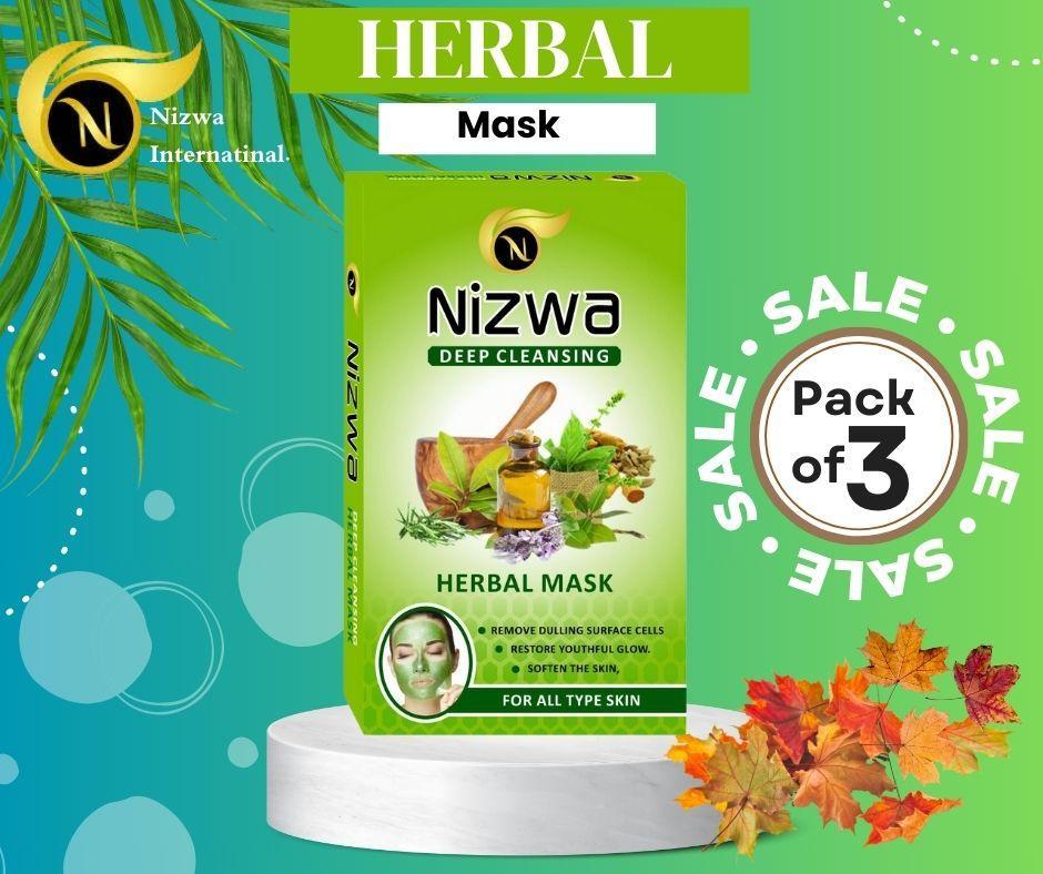 Nizwa - Deep Cleansing Herbal Face Mask (Pack Of 3)
