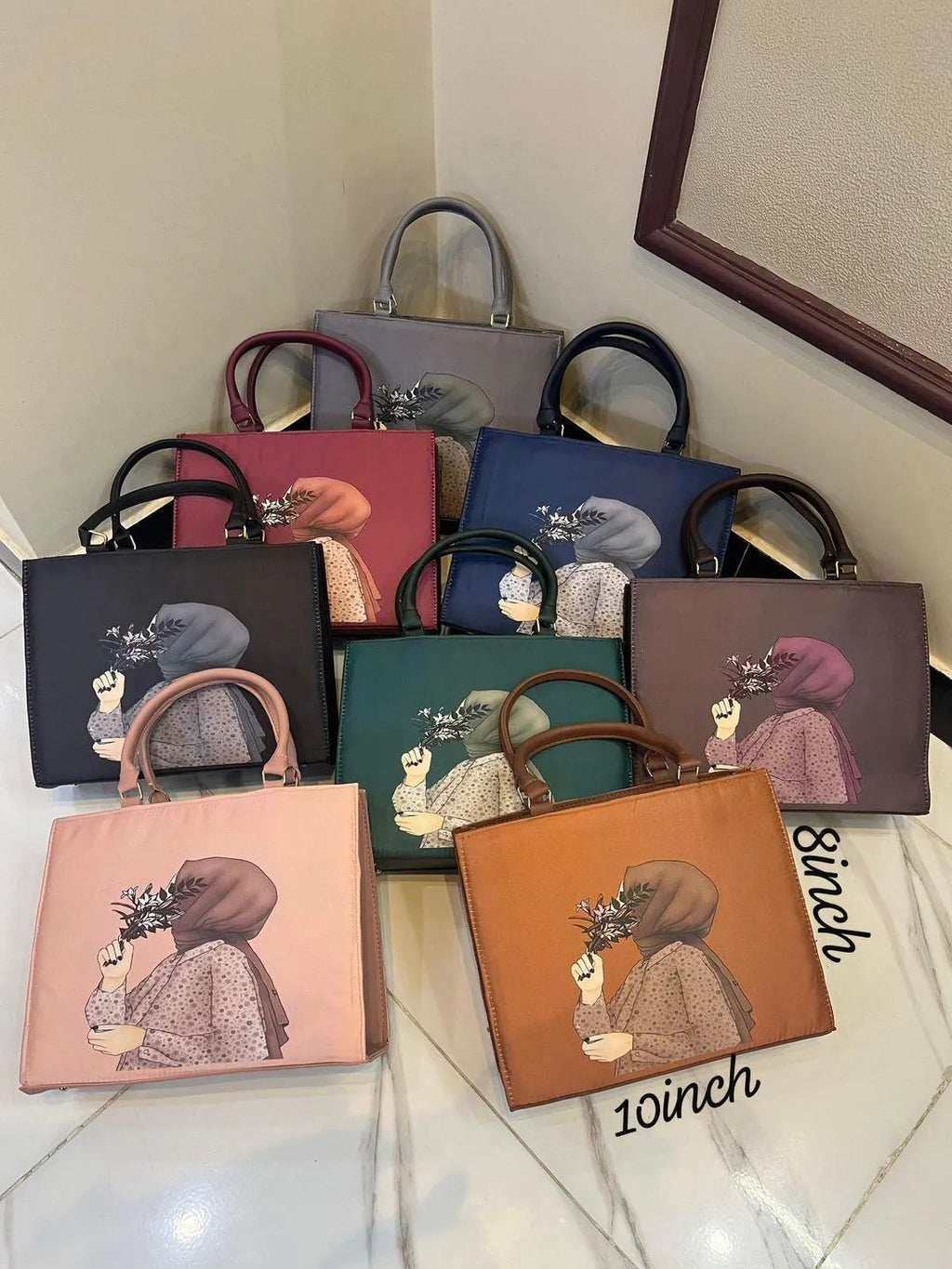 Girl's Nylon Plain Hand Bag